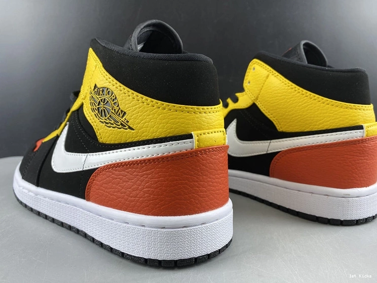 1 Mid Amarillo 852542-087 - Jordan Orange Black 1005